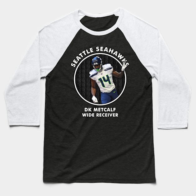 Dk Metcalf - Wr - Seattle Seahawks Baseball T-Shirt by keng-dela